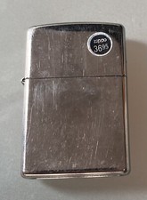Zippo 2017 Full Size Brushed Chrome Lighter Made in the USA MSRP $36.95 sticker