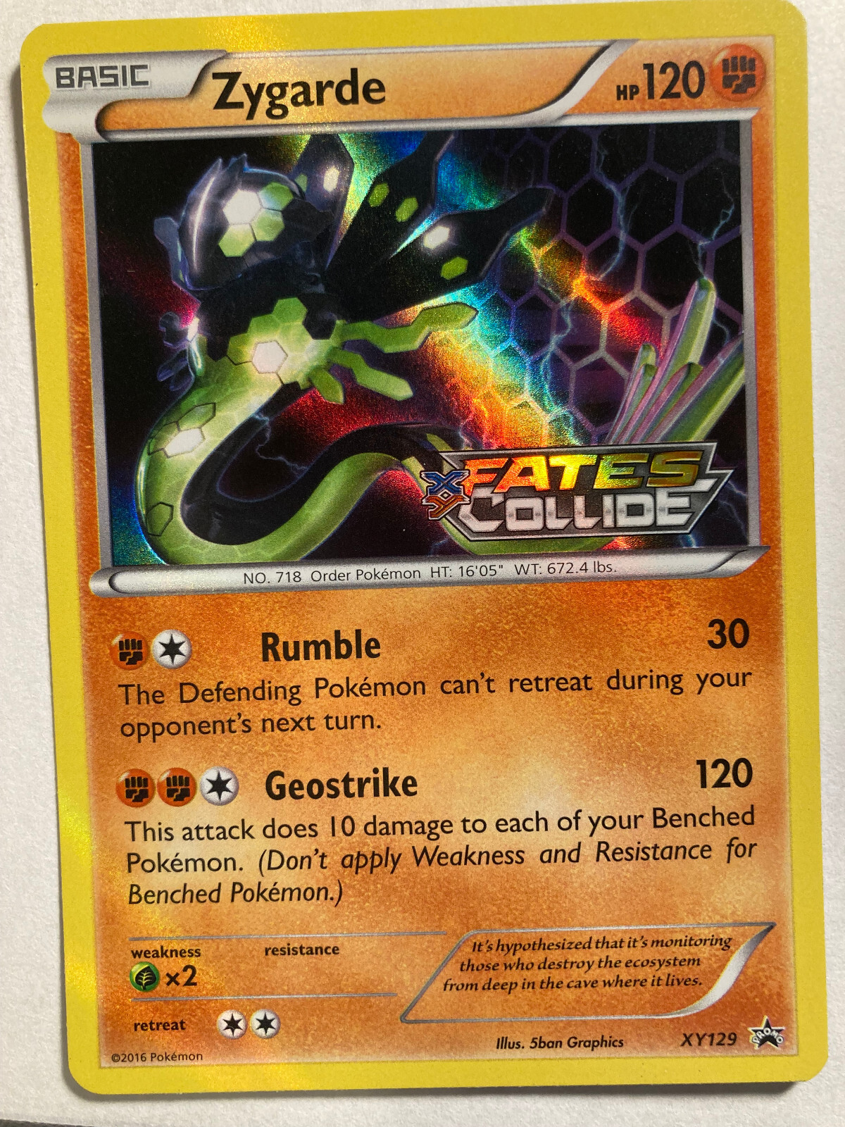 Zygarde XY129 Prerelease Promo - Pokemon - LP