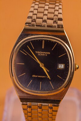 Technos Borazon III Rose Gold Wiss Mens Dress Watch | eBay