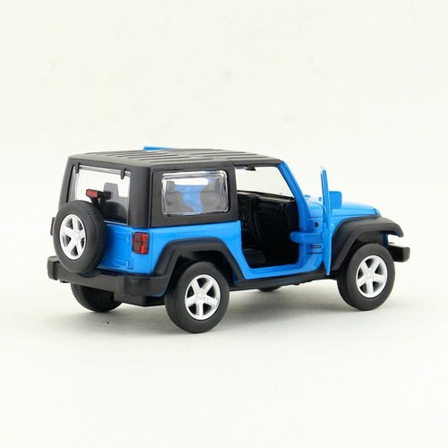 1:43 Diecast Jeep Wrangler Metal Car Model Diecast Toy Pull Back Door Open - Picture 8 of 14