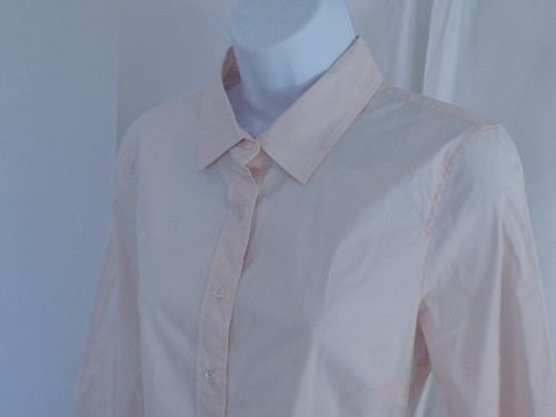 J CREW HABERDASHERY Women's Pink Stretch Cotton Stretch Button Front Shirt Sz S - Picture 2 of 6
