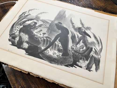 Bob Westland art-peintures-années 1940- île dames- couleur et noir et blanc - Photo 8/16