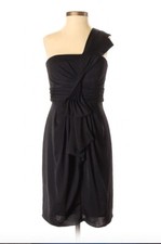 BCBGMAXAZRIA Women's One shoulder Black Palais Cocktail / Prom Dress (size 0)
