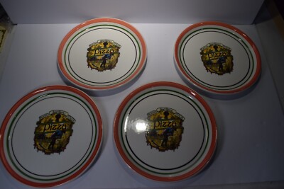 Vintage Himark Made in Italy Buona San Remo Italia SET OF 4 PIZZA PLATE 10 INCH
