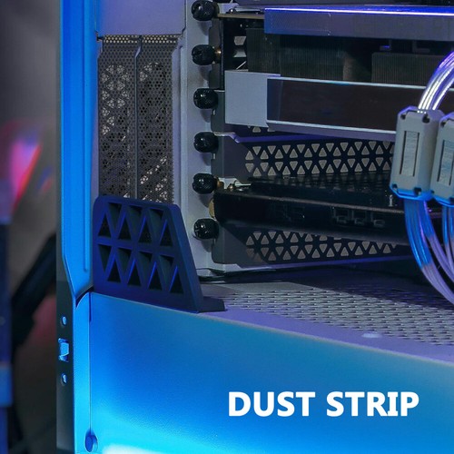 8 Pcs Staubstreifenschlitzabdeckung Schwarze PCI -Abdeckung PCI-Slot-Filter - Afbeelding 5 van 12