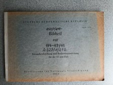 NVA Vorschrift A327/1/212 DV-42/41 Bildteil 57-mm-Flak 1964