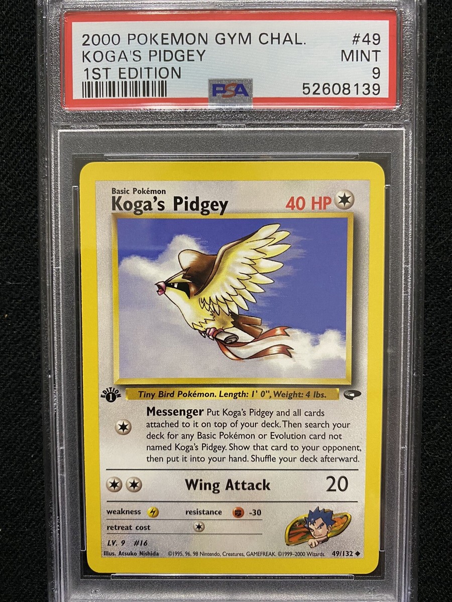 koga da piq l carnitin 2000 Pokemon Gym Challenge 1st Edition Koga's Pidgey 49/132 PSA 9 Mint variation to centering New Arrivals Dec/24 A.T Glutathione 900mg - Flavor:Lemon Squares