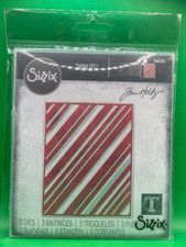 Sizzix Thinlits Dies By Tim Holtz 3/Pkg-Layered Stripes