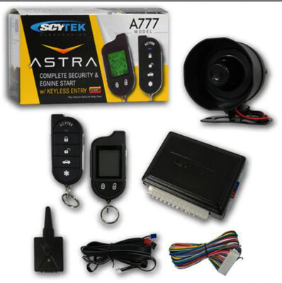 Scytek Astra A777 Car Pager Alarm System With Keyless Entry &  LCD, 2-way Remote
