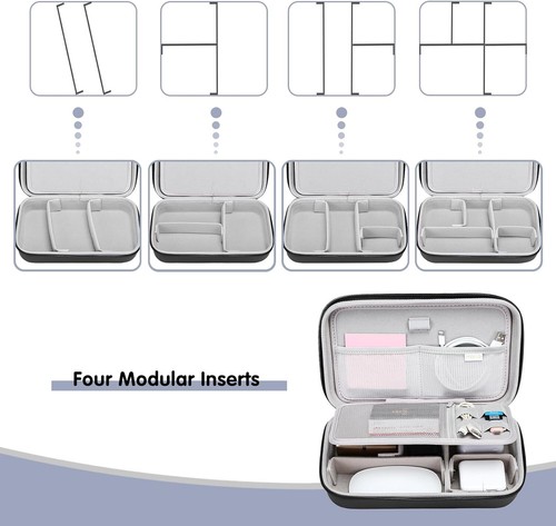 Organizador electrónico estuche de viaje para adaptador de corriente para MacBook ratón mágico y lápiz - Imagen 9 de 30