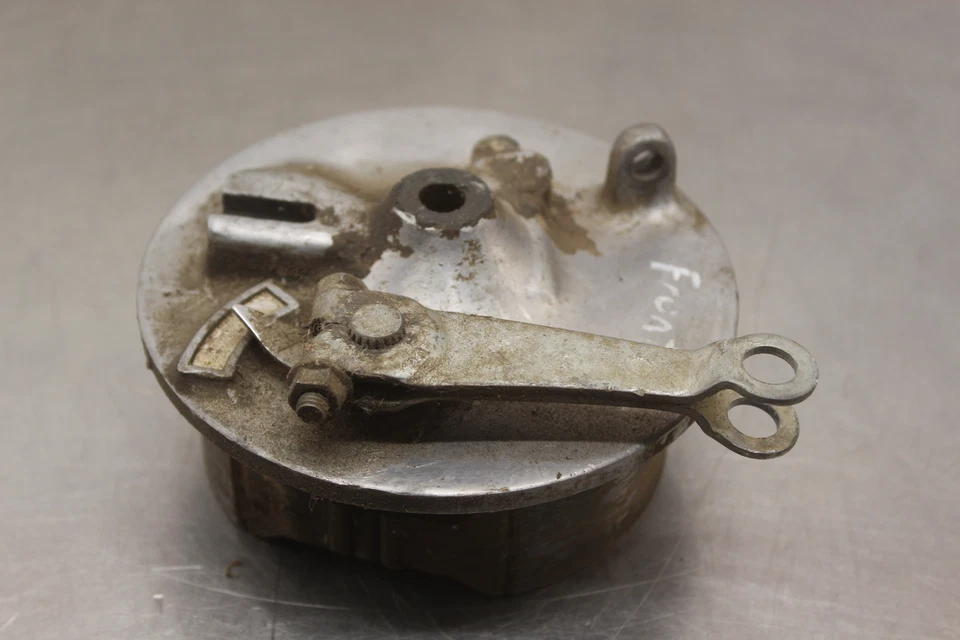 1974 Kawasaki G5 100 FRONT BRAKE DRUM PLATE H105 - Image 2 of 4