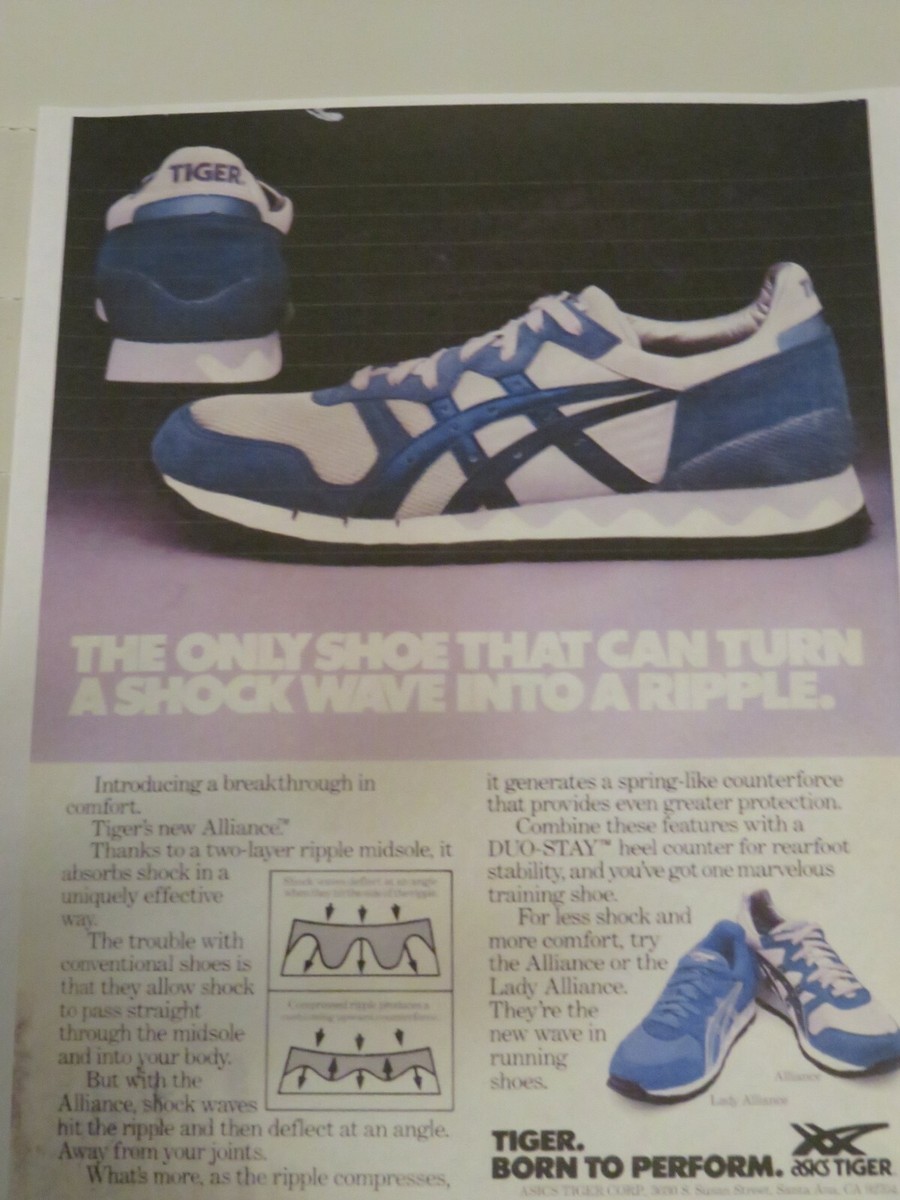 Tiger/ASICS Alliance, vintage 1985 running shoes, made in Japan Tiger/ASICS Alliance, vintage 1985 running shoes, made in Japan