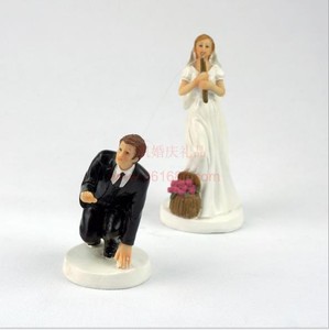 Wedding Supplies Fishing Bride And Groom Toppers Cake Dolls Bridal