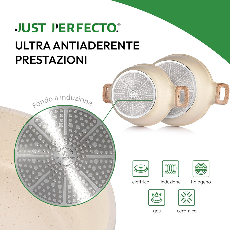 Angelikashalala - Set di 8 protezioni per pentole antiaderenti, per padelle antiaderenti, pentole in gres porcellanato, antigraffio, 38 cm