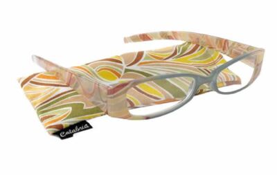 Calabria 745 Reading Glasses &Matching Case 44 Marble Swirl Colors&Powers Choose