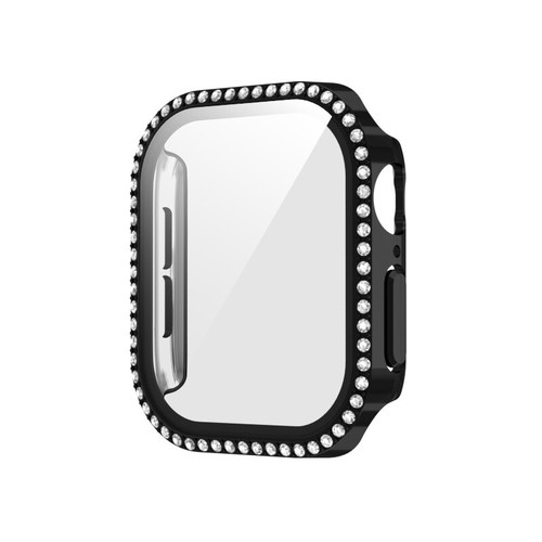 Glitzersteine Schutzhülle für Apple Watch 10 Series 42/46mm Cover Case Hartglas - Zdjęcie 12 z 18