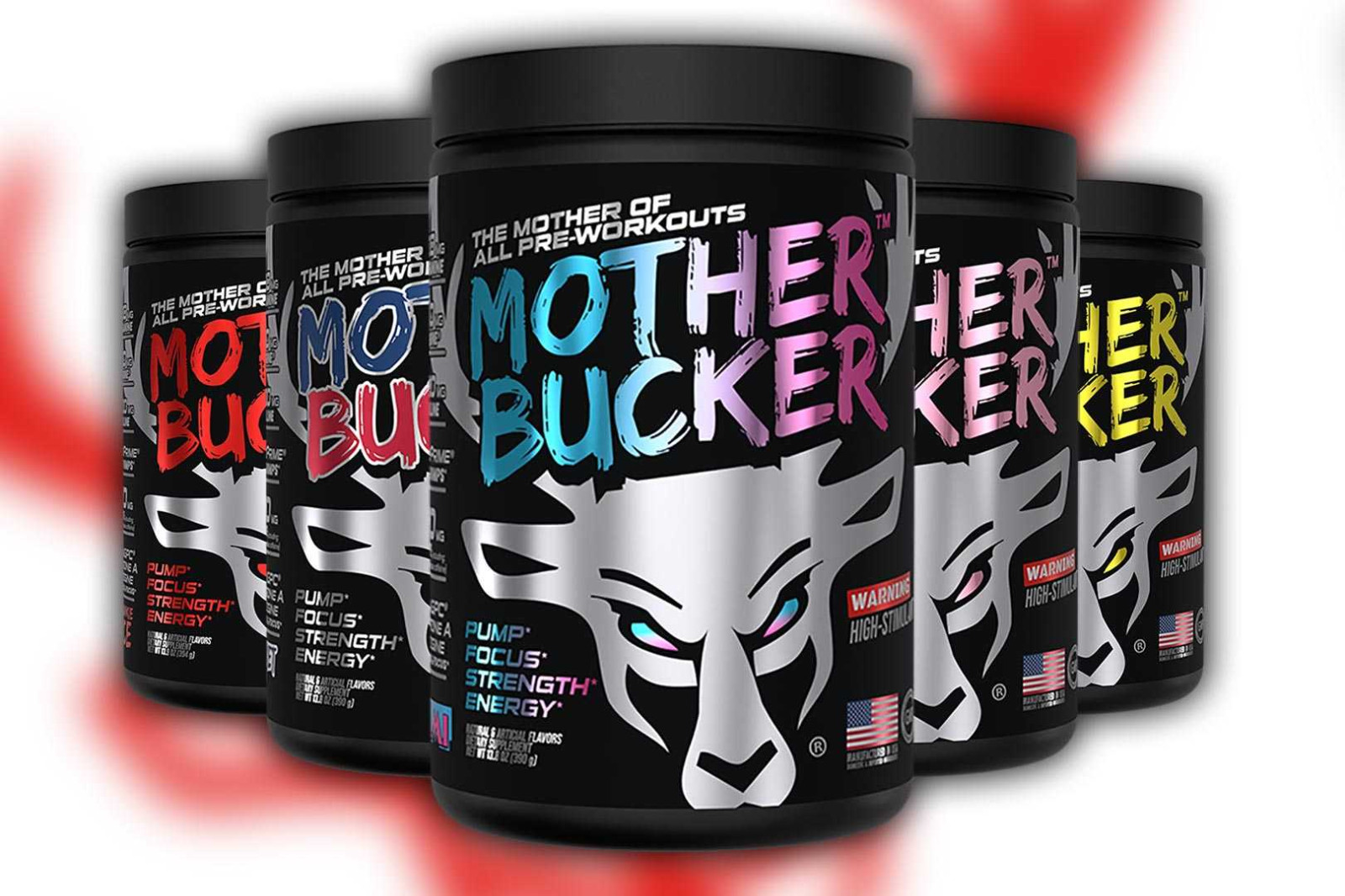 BUCKED UP MOTHER BUCKER PREWORKOUT Pump Focus Strength Energy HighStimulant