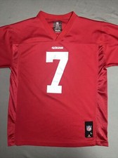NFL Team Apparel San Francisco 49ers Jersey Youth L Red 7 Colin Kaepernick 1993