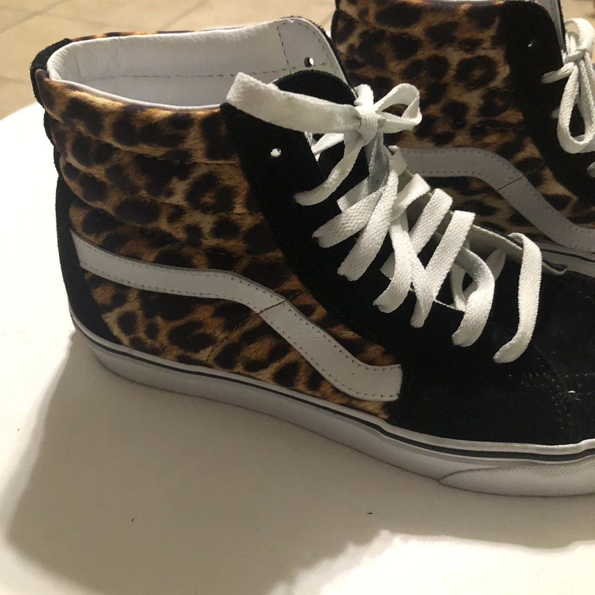 Vans leopard high tops sale