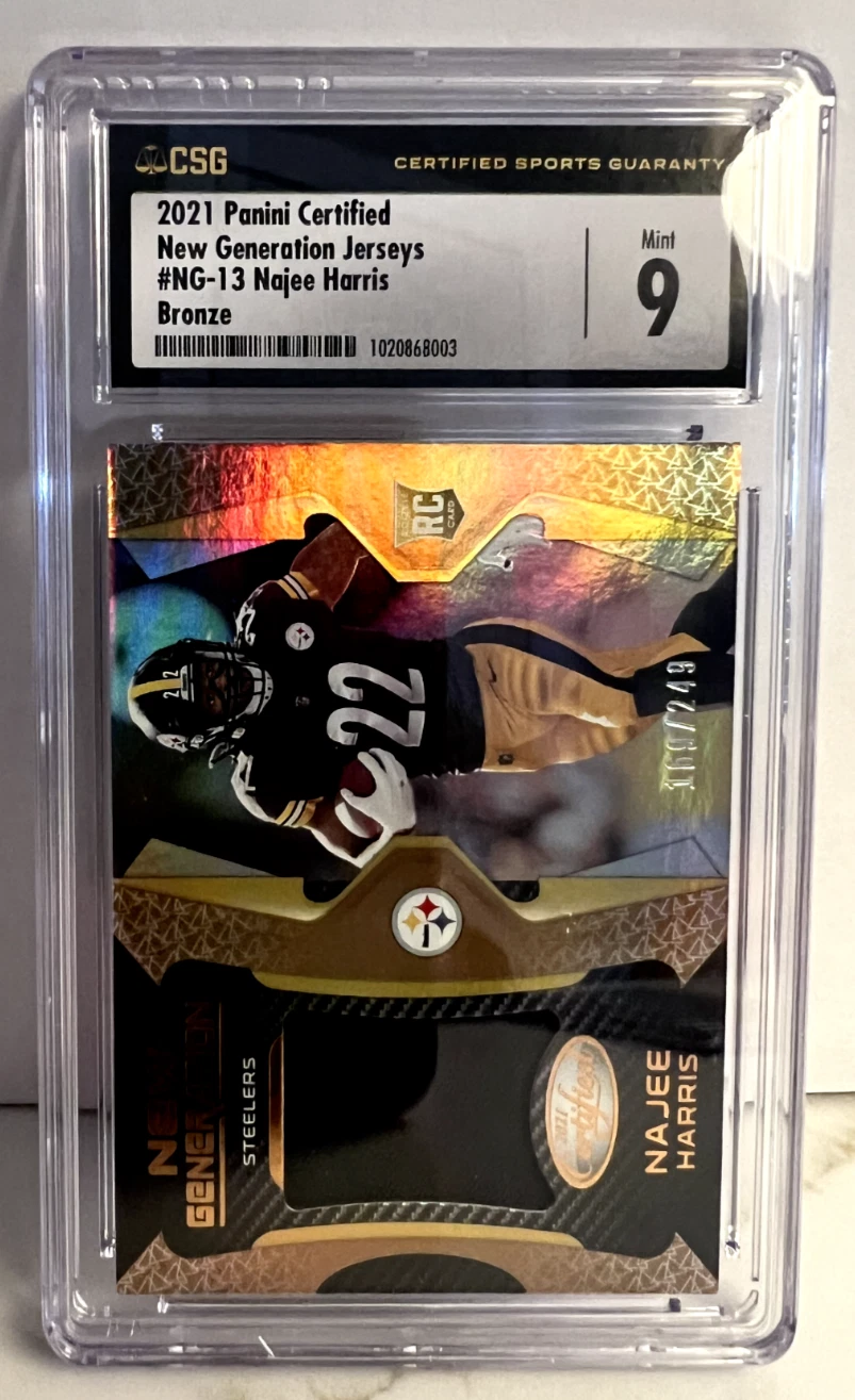Najee Harris Panini Certified New Generation Jerseys #NG13 Mirror Teal