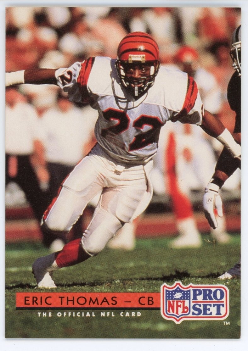 1992 Pro Set Football Card #134 Eric Thomas