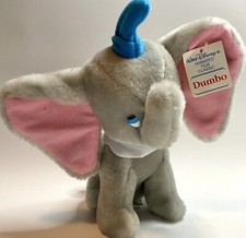 Vintage Disneyland Walt Disney World Dumbo Elephant 8" Plush Stuffed Animal Toy