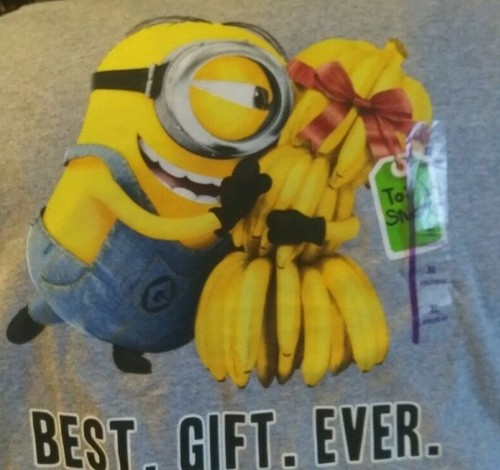T-Shirt Herren Größe XL, an: Stuart Minions, Despicable Me, Farbe grau. - Bild 3 von 7
