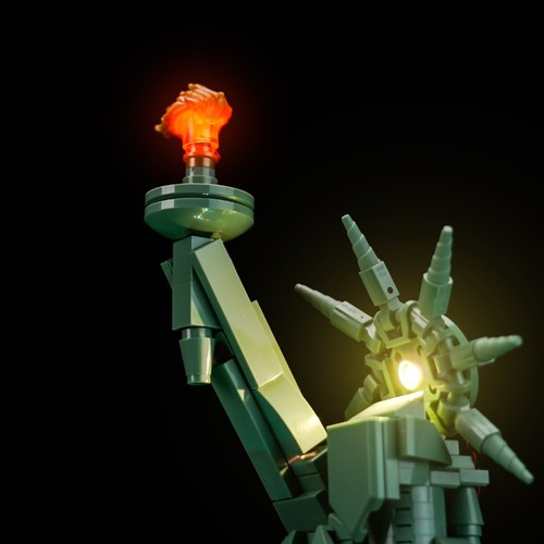 Kit de luces LED BrickBling para LEGO Architecture Estatua de la Libertad 21042 (Estándar) - Imagen 10 de 10