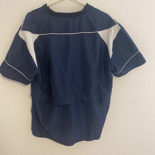Mizuno 1/4 zip shirt sleeve windbreaker blue size small - Picture 8 of 11