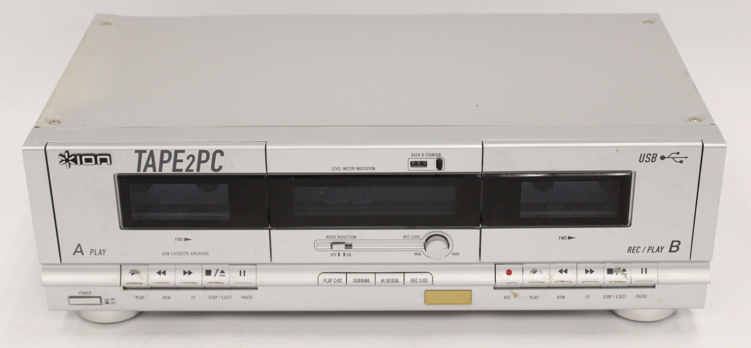 ION Tape 2 PC USB Cassette Archiver Cassette Deck Conversion System
