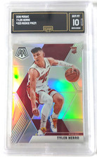 2019 Panini Mosaic Tyler Herro RC #223 Rookie Card Silver Prizm GMA Gem Mint 10. rookie card picture