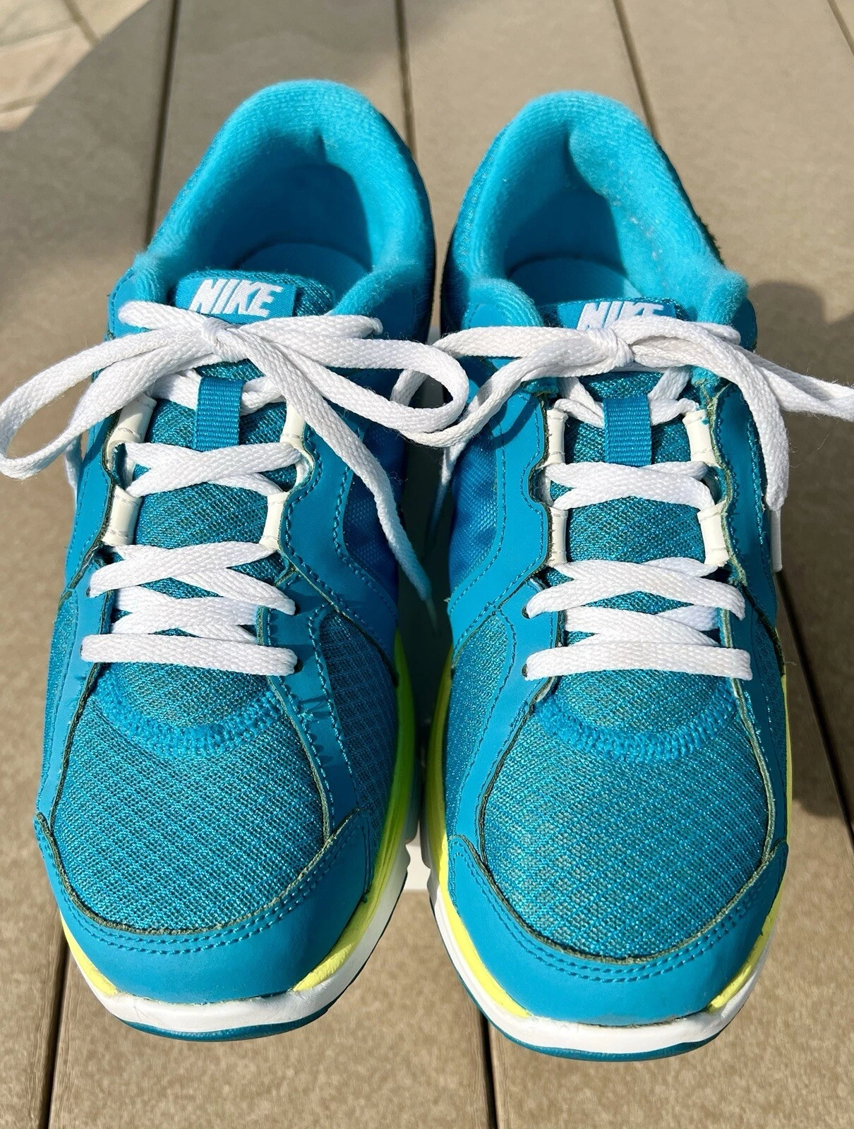 SCARPE DA GINNASTICA NIKE DUAL FUSION RUN TAGLIA GIOVANE 5 DONNA TAGLIA 7 UNISEX CIANO