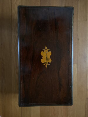 Antique Victorian Rosewood Writing Slope Desk