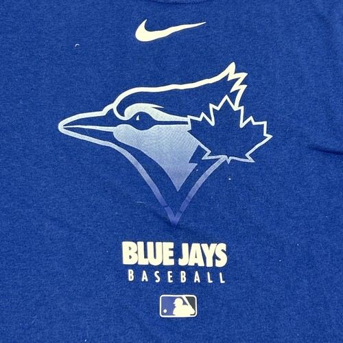 Toronto Blue Jays Shirt Mens L Blue Nike Dri-Fit Long Sleeve MLB Baseball - 第 2/9 張圖片
