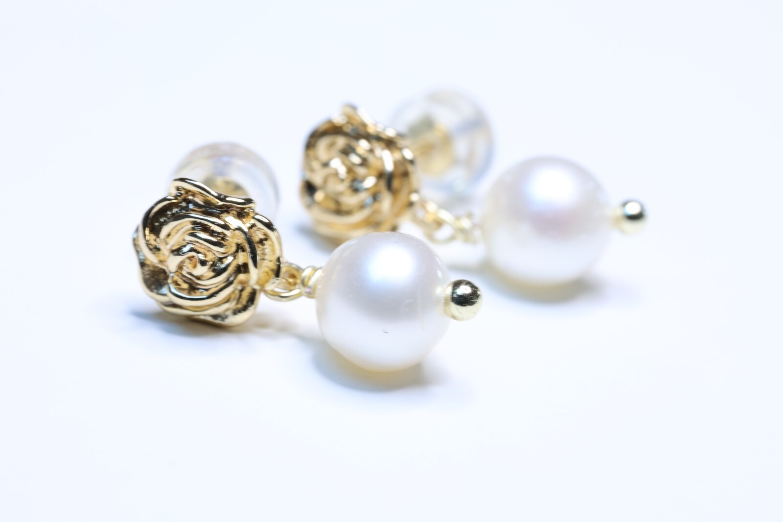 Boucles d'oreilles argent perles de culture Akoya le cadeau fait main idéal