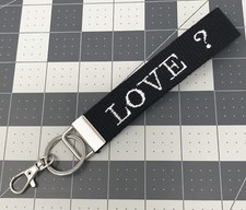 Personalized Webbing key fob, Monogrammed Key Fob wristlet with swivel keychain