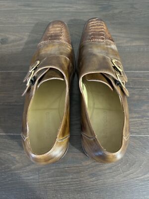 ⭐︎美品　vero cuoio  40 ダブルモンクストラップ Vero Cuoio Men's Dress Shoes Leather Double Monk Strap Italy