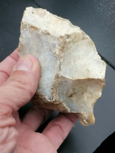 Frankreich Unterpaläotischer Acheuleenschaber & Bohrer bifazial H. Heidelbergensis - Bild 8 von 12