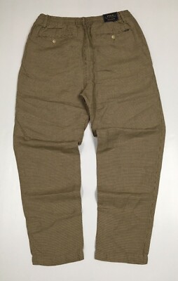 Polo Ralph Lauren Linen Blend Houndstooth Dress Slim Pants