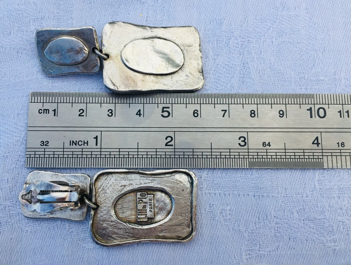 Boucles D'oreilles Clips Il était Une Fois - Modèle Pendantes Argenté, Style Bohème Et Vintage