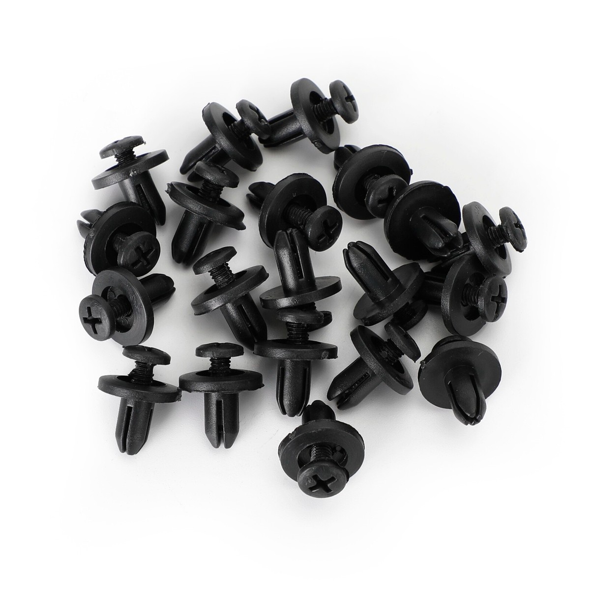 20x 6mm Fairing Clip Screw Rivets Panel Trim For Suzuki GSX