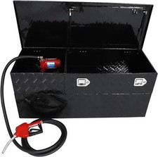 51 Gallon Fuel Tank Tool Box Combo Fuel Transfer Tank Toolbox With 10 Gpm Pump