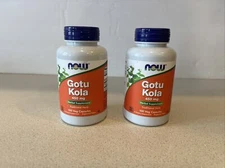 2  Bottles  NOW Foods Gotu Kola, 450 mg, 100 Veg Capsules ea  Exp 07/2026