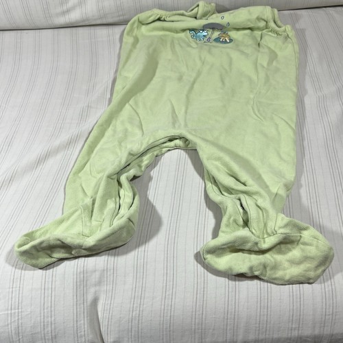 Vintage Carter's 12 Months? Emu Namae Green Frog Footed Outfit Romper O1 - Picture 5 of 12