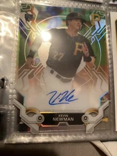 kevin newman 2019 topps high teck autograph card
