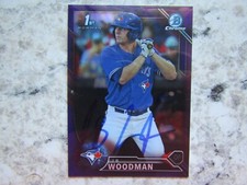 Blue Jays J.B. Woodman Signed Autographed 2016 1st Bowman Chrome Mint #083/250