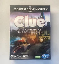New Clue Board Game Treachery at Tudor Mansion Escape Mystery Murder - Sealed