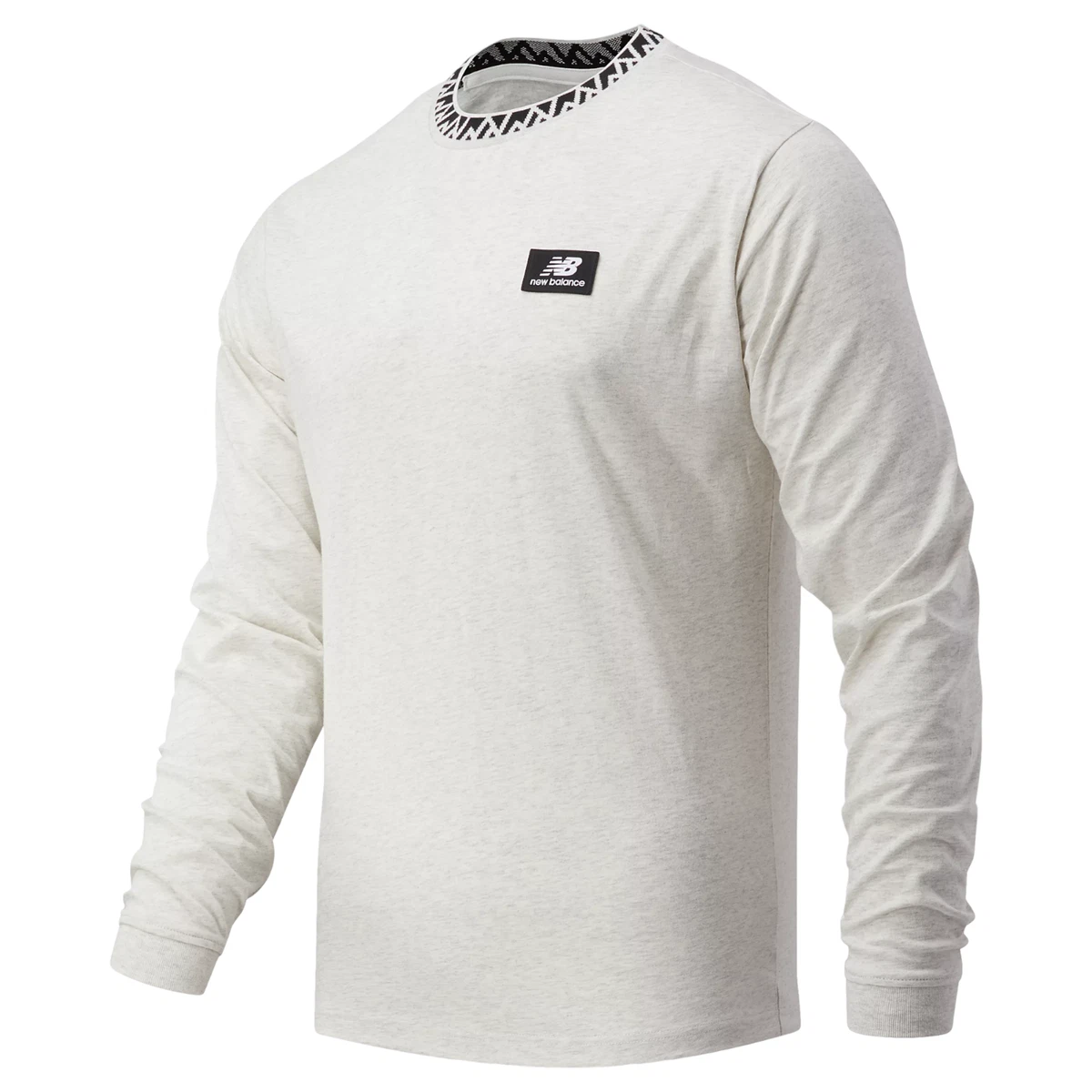 NEW BALANCE ATHLETICS TERRAIN LONG SLEEVE SHIRT BEIGE TEE T SHIRT MENS CREW  NECK | eBay