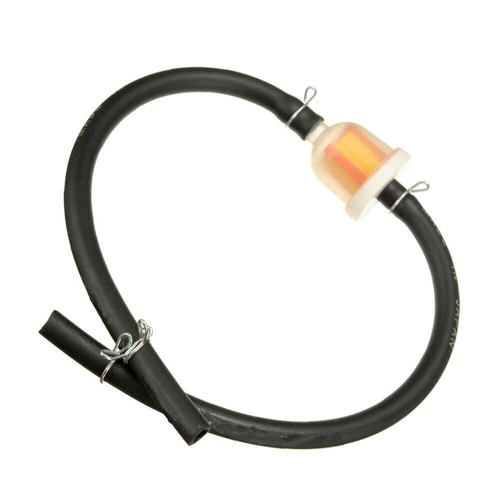 2X Universal Scooter Motorcycle 6mm Fuel Filter And Hose With Clips Clear Filter - Picture 5 of 9
