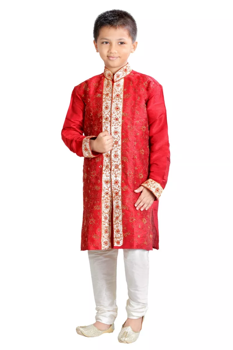 Indian Kurta Churidar Suit For Boys 2 Pcs 1 12 Years eBay